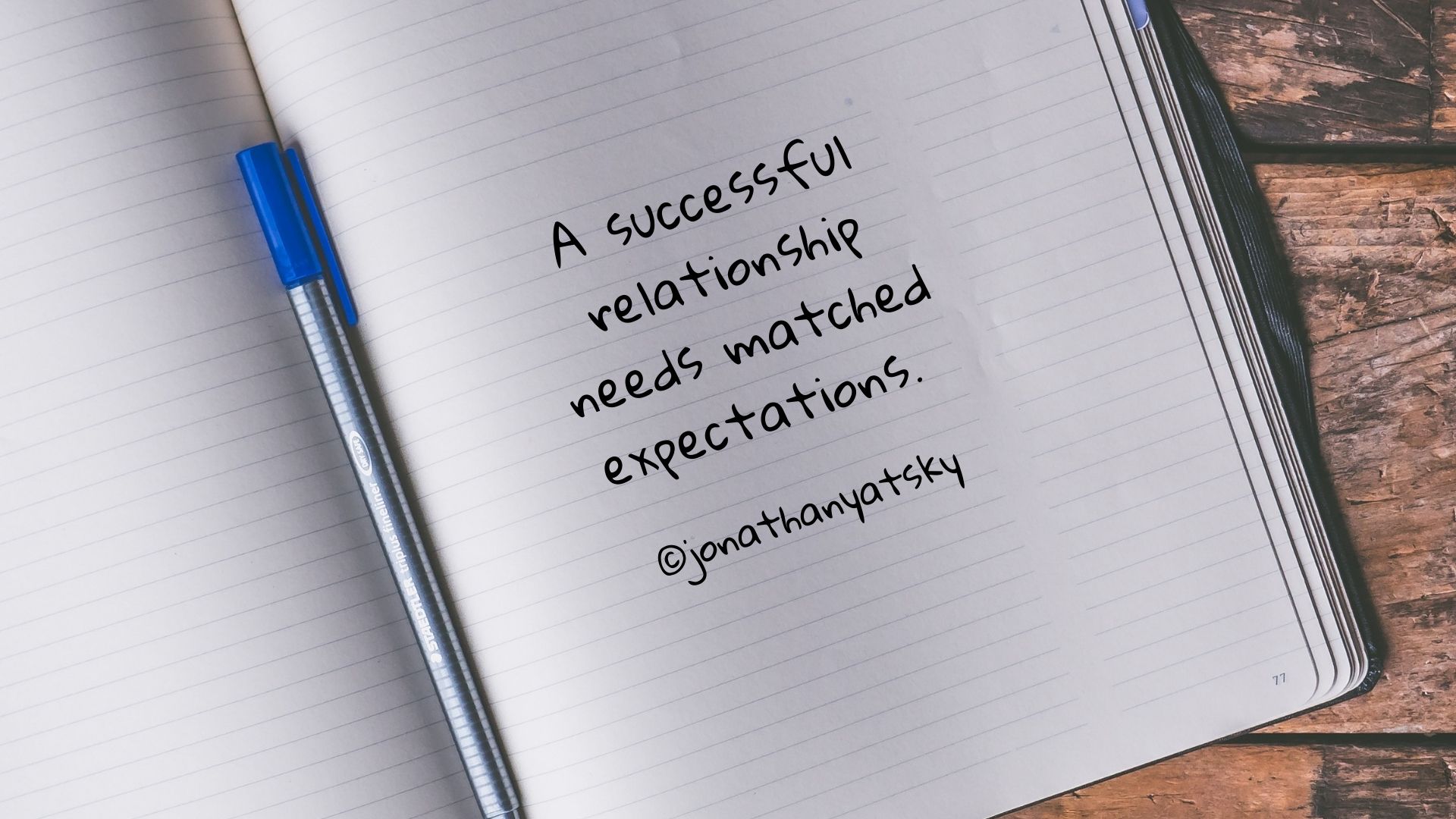 A Successful Relationship Needs Matched Expectations | Jonathan Yatsky ...